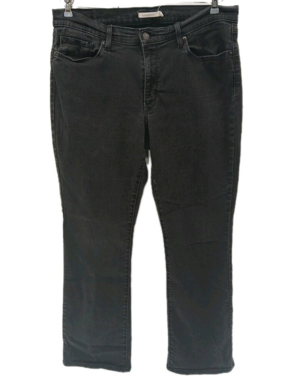 Levis Jeans Womens Size 16 Black Denim Classic Bootcut Stretch Cowgirl Casual